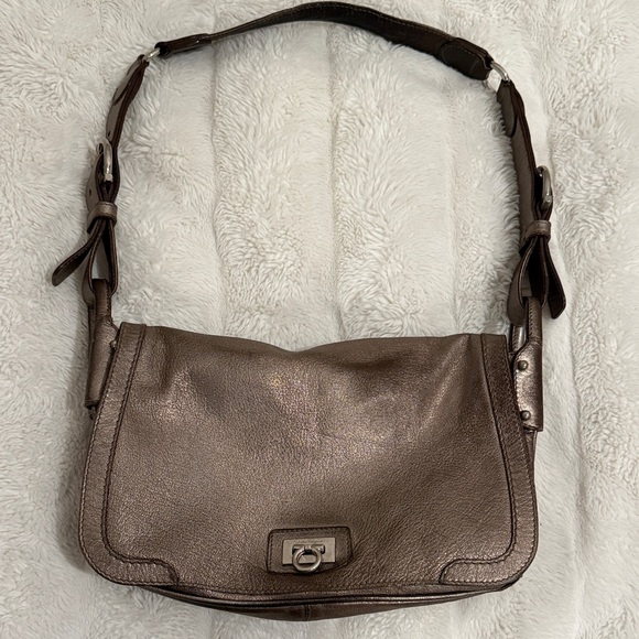 Salvatore Ferragamo Handbags - Vintage Metallic Ferragamo Shoulder Bag